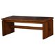 Large rectangular coffee table in solid pine, Danish modern, 1960s.