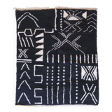 Tapis berbère noir et blanc