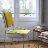 Tricolor chrome armchair
