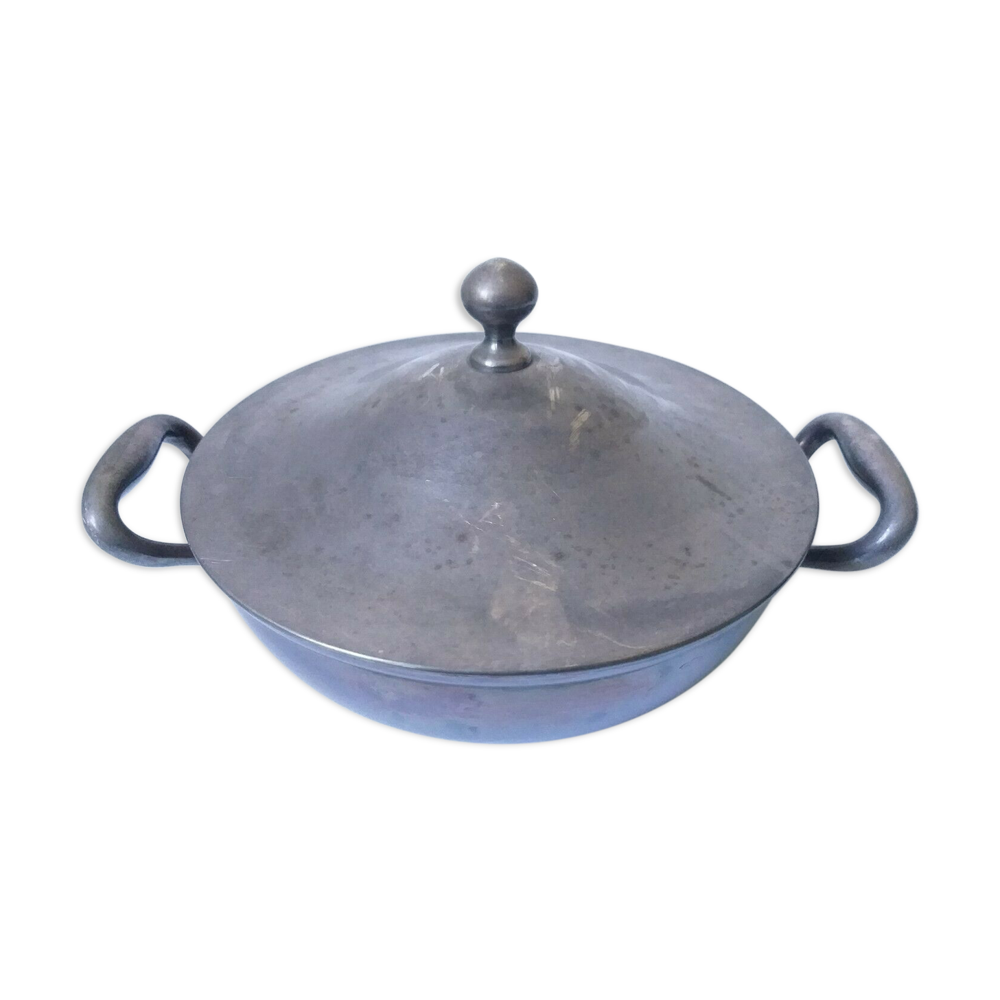 Silver metal soupiere 1900 art Krupp Berndorf 140 cl