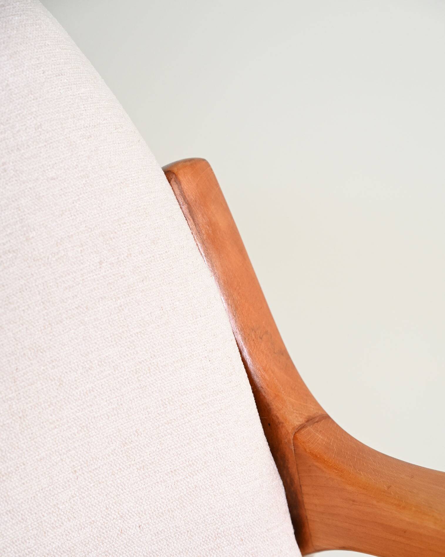 Scandinavian oak armchair, 1960s