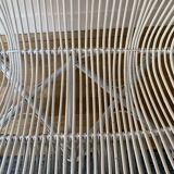 White bench into rattan