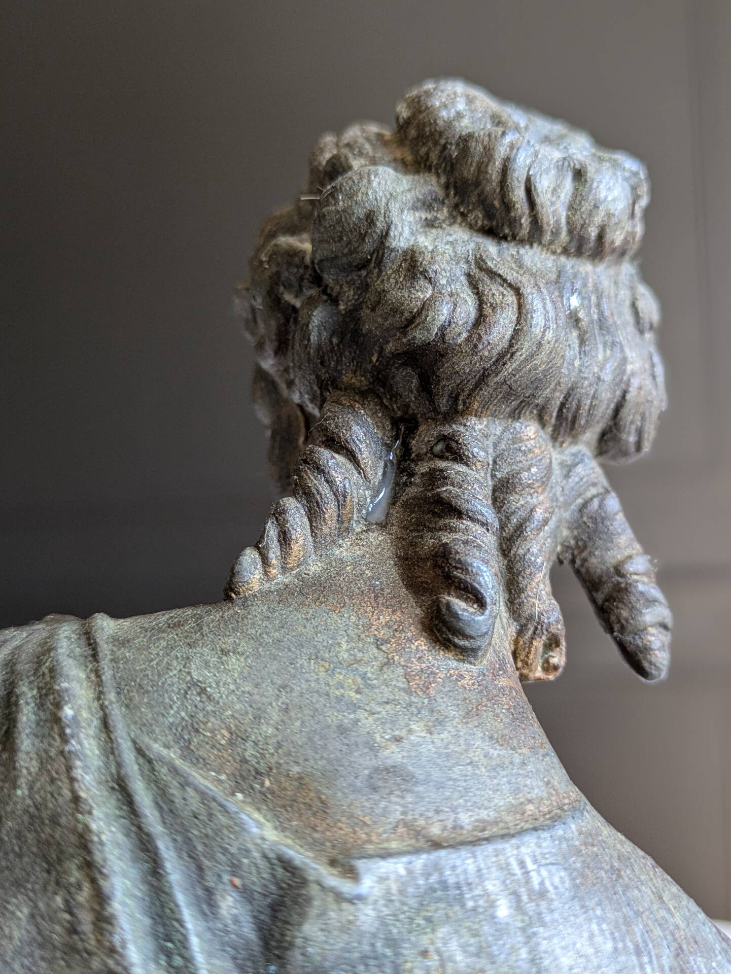Antique Napoleon III regule statuette