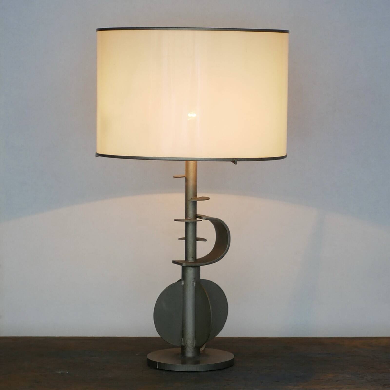 Brutalist table lamp - Designer Vit Kellj from the 70s - Italian - rare