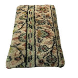 Vintage turkish rug cushion cover, 30 x 50 cm