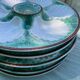 6 Longchamps shell-patterned earthenware plates