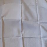 6 large white damask towels.