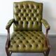 Chesterfield Gainsborough armchair, George III style.