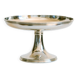 Servant, Cup on foot in white alloy metal, 1st quarter of the 20th century.