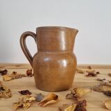 Pair of pitchers carafes vase stoneware