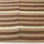 10x13 Dark Brown & Beige Vintage Kilim Rug, 311x394Cm