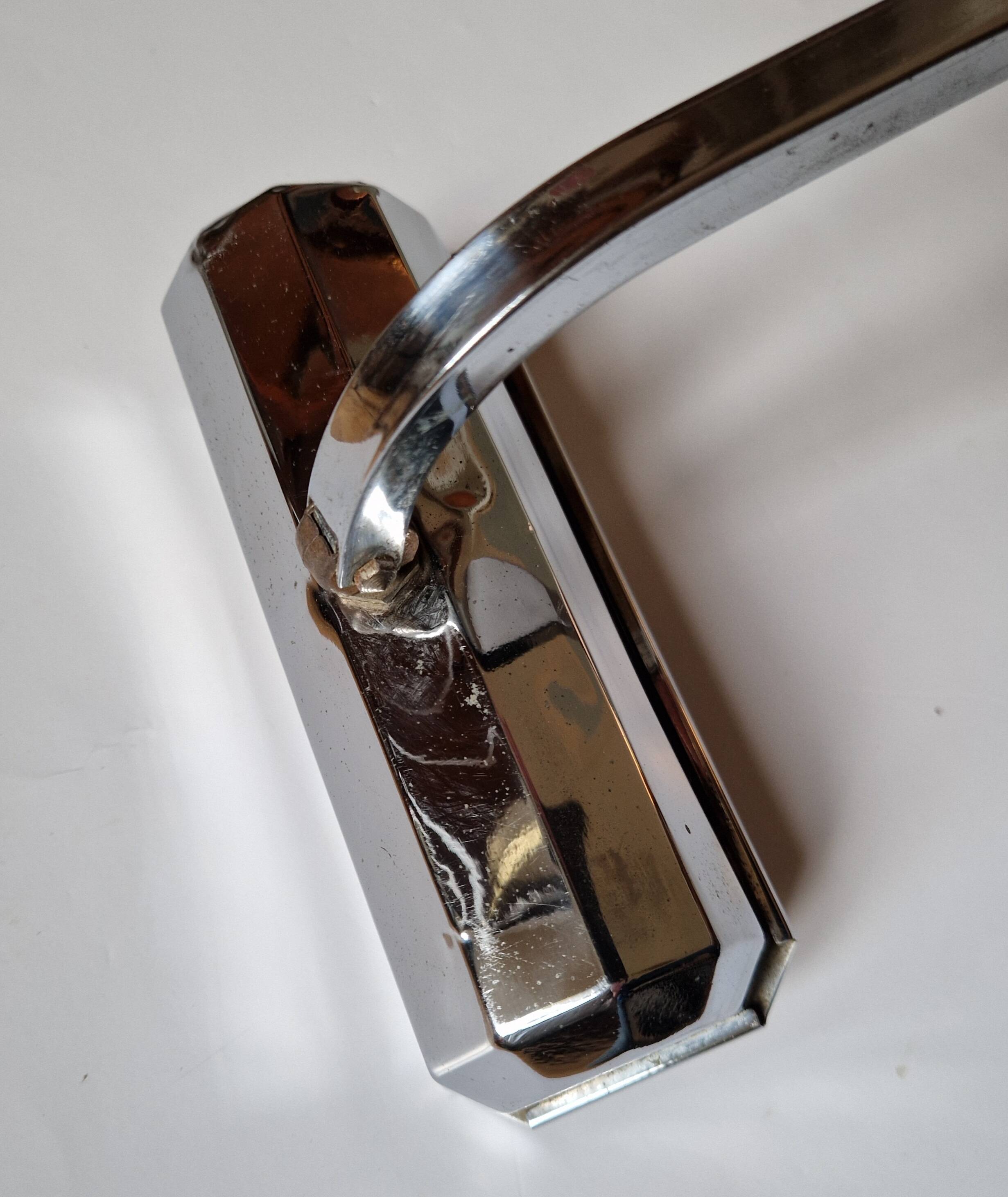Pirouette art deco desk lamp, 1930s, chrome-plated metal