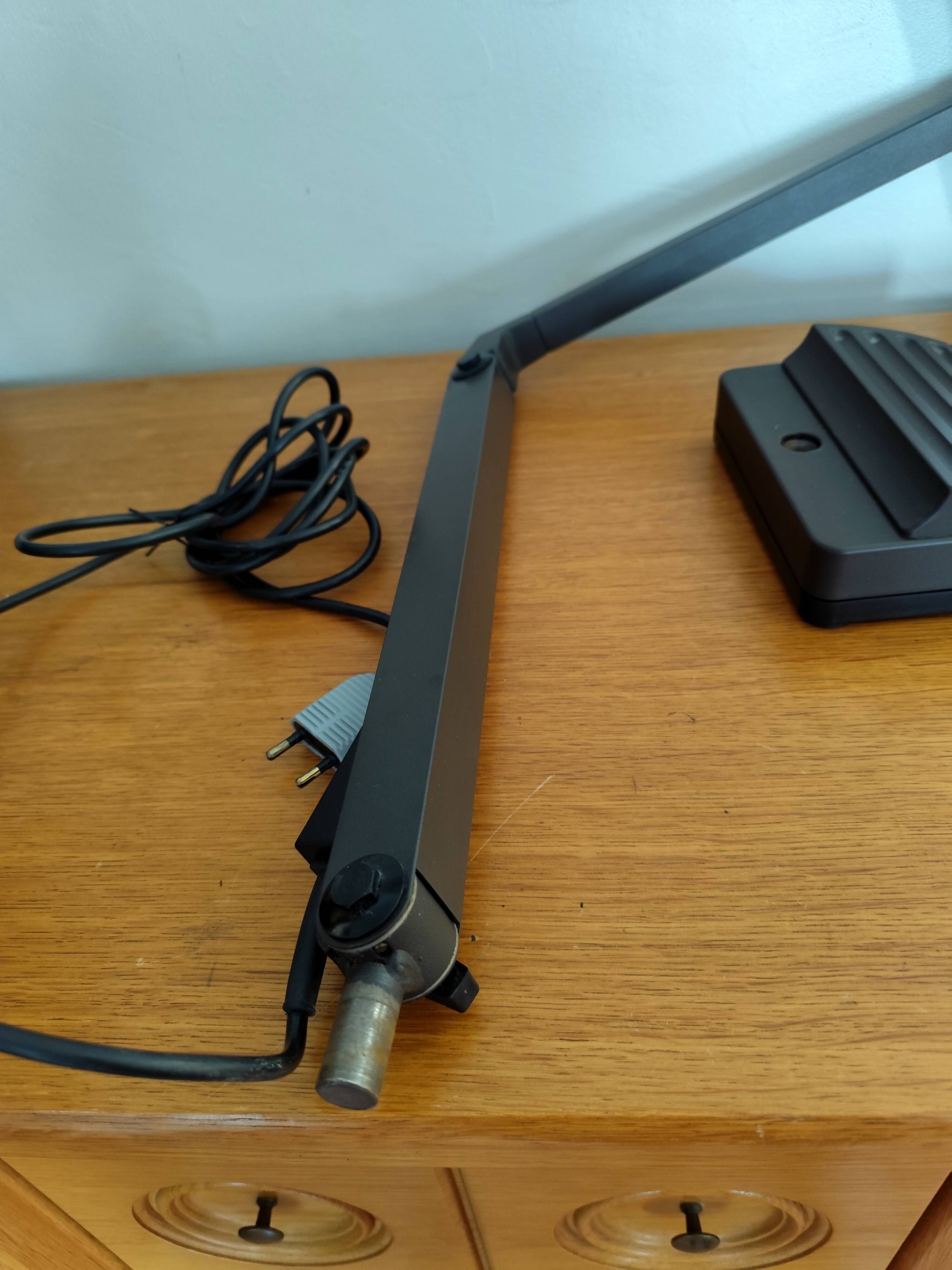 Work lamp, adjustable swivel desk lamp by Waldmann, Germany, 1970s.