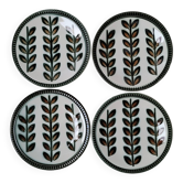 Set of 4 Rambouillet Boch dinner plates