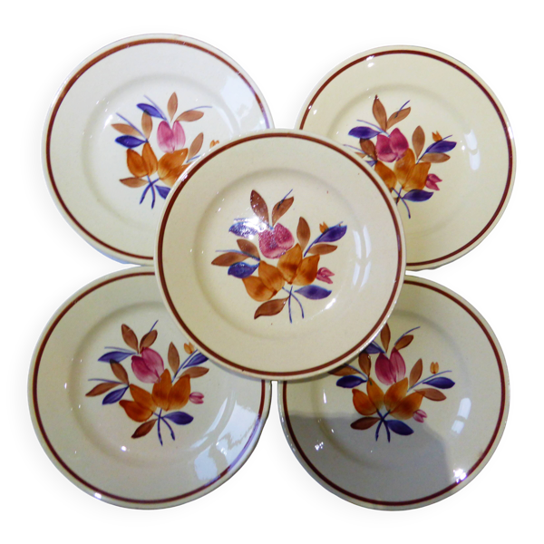 5 assiettes plates