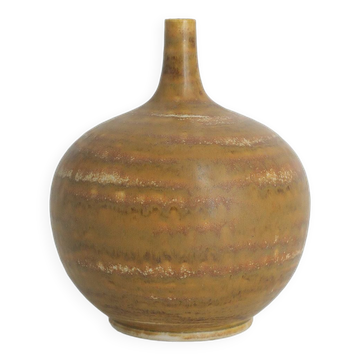 Small Spherical Collection Vase Scandinavian Modern in Stoneware by Gunnar Borg for Höganäs Keramik