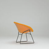 Diamond Chair – Yellow Upholstery - Harry Bertoia