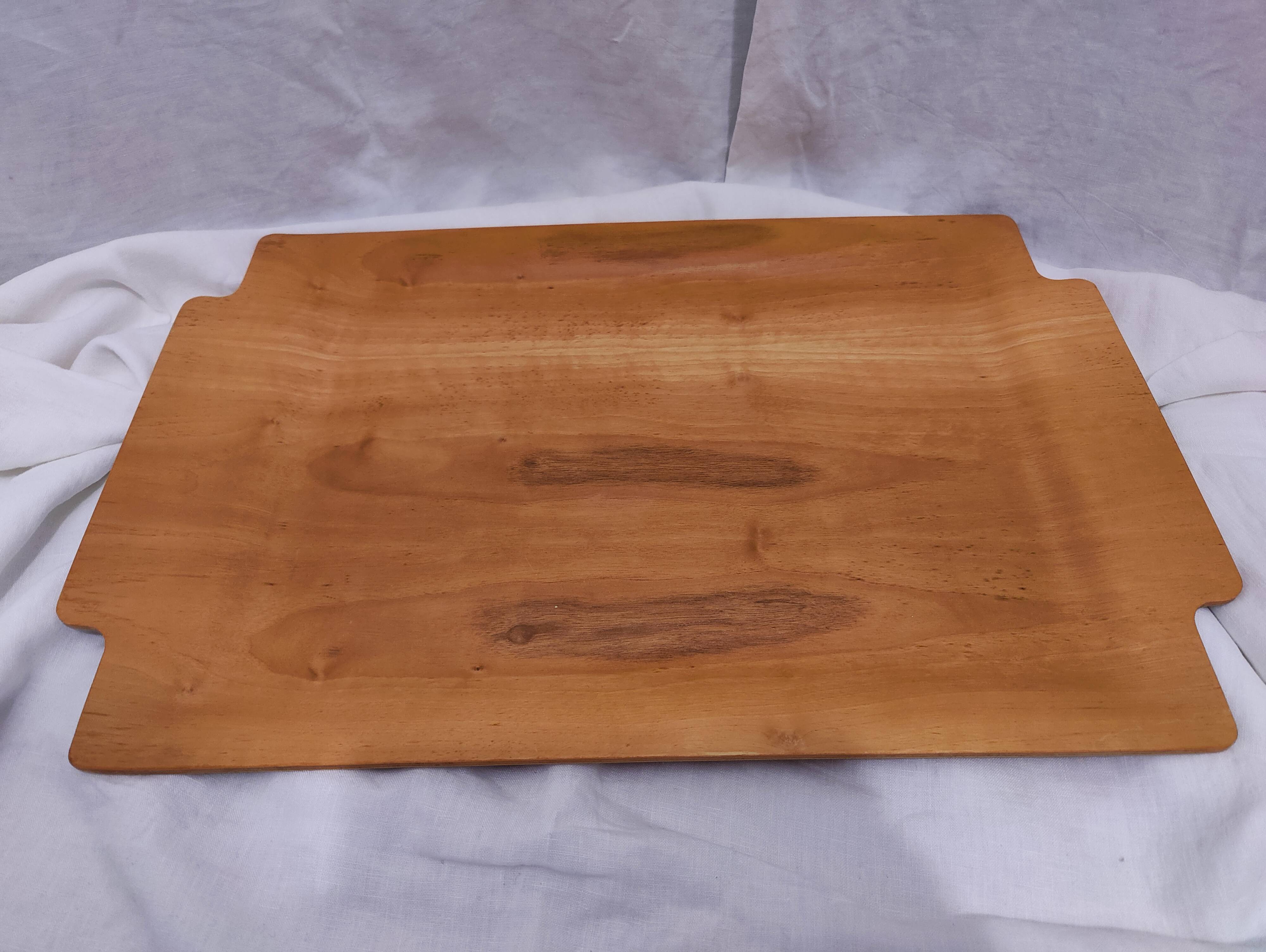 Plateau Ikea vintage feuille de bois formé