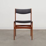 Ensemble de six chaises en teck, design danois, années 1960, production : Danemark