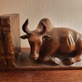 Pair of wooden bookends