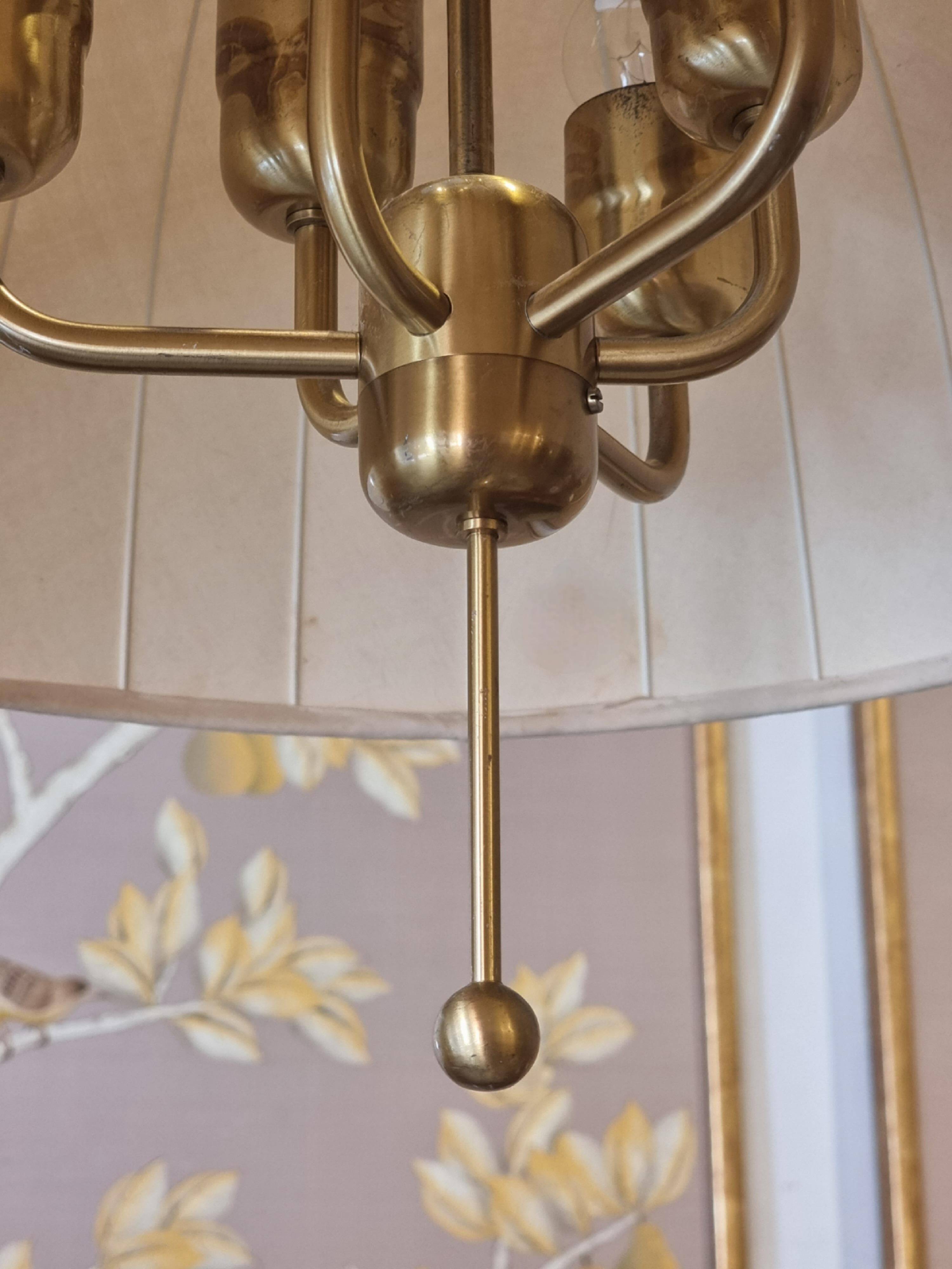 Hans-Agne Jakobsson, Brass pendant model T549/6 Carolin, Scandinavian Modern
