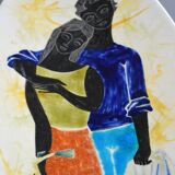 Large dish Edmund Ronaky California 1950s-60s