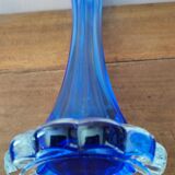 Grand vase bleu en cristal