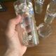 Set of carafe and 6 Legras glasses