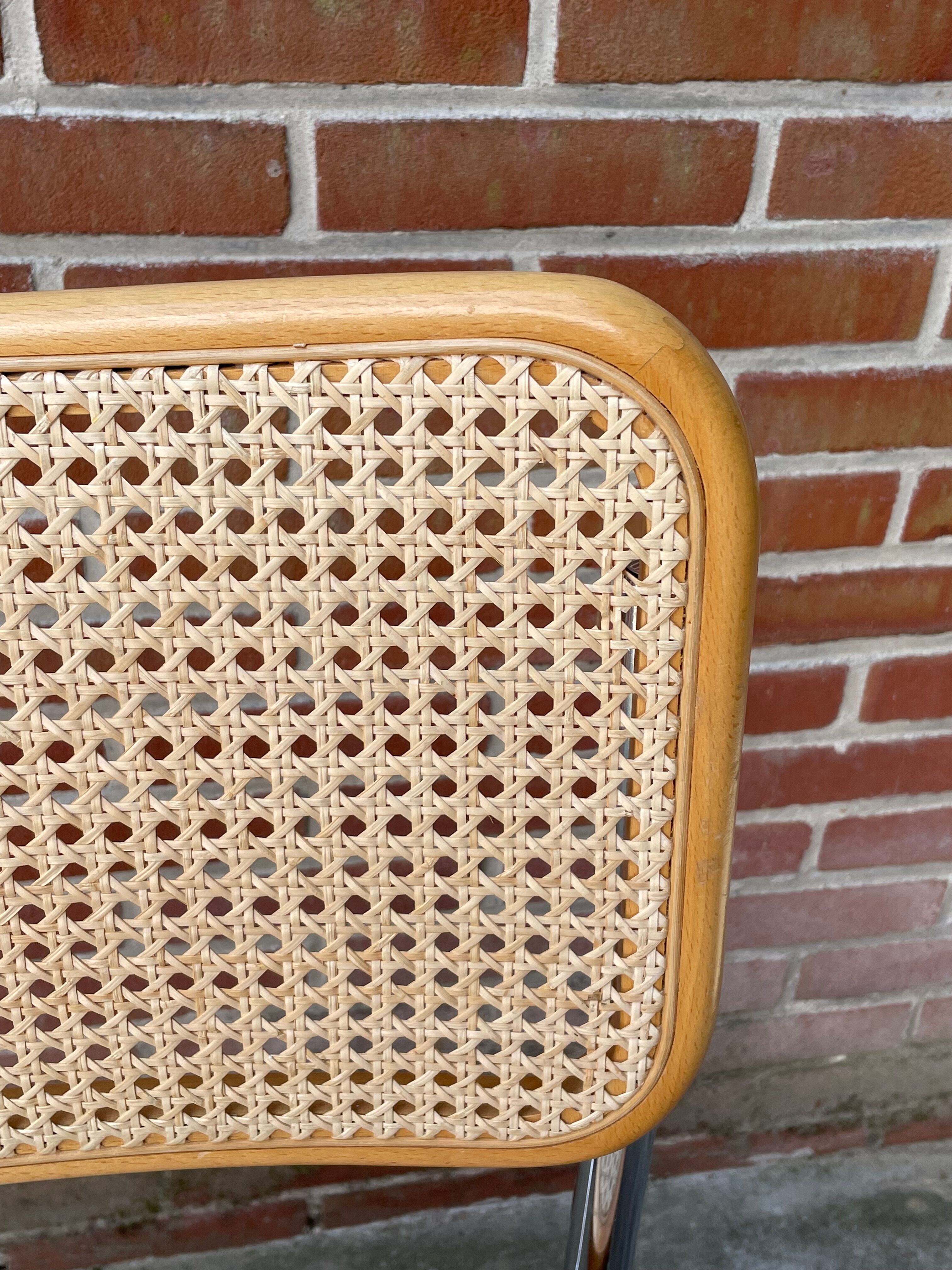 Cesca design chair model b32 in chrome