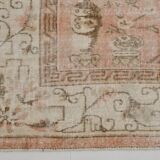 7x10 Pale Red & Beige Large Turkish Area Rug, 210x306Cm