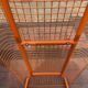 Banc design IKEA modèle Västeron en métal orange vers 1980 par Inml
