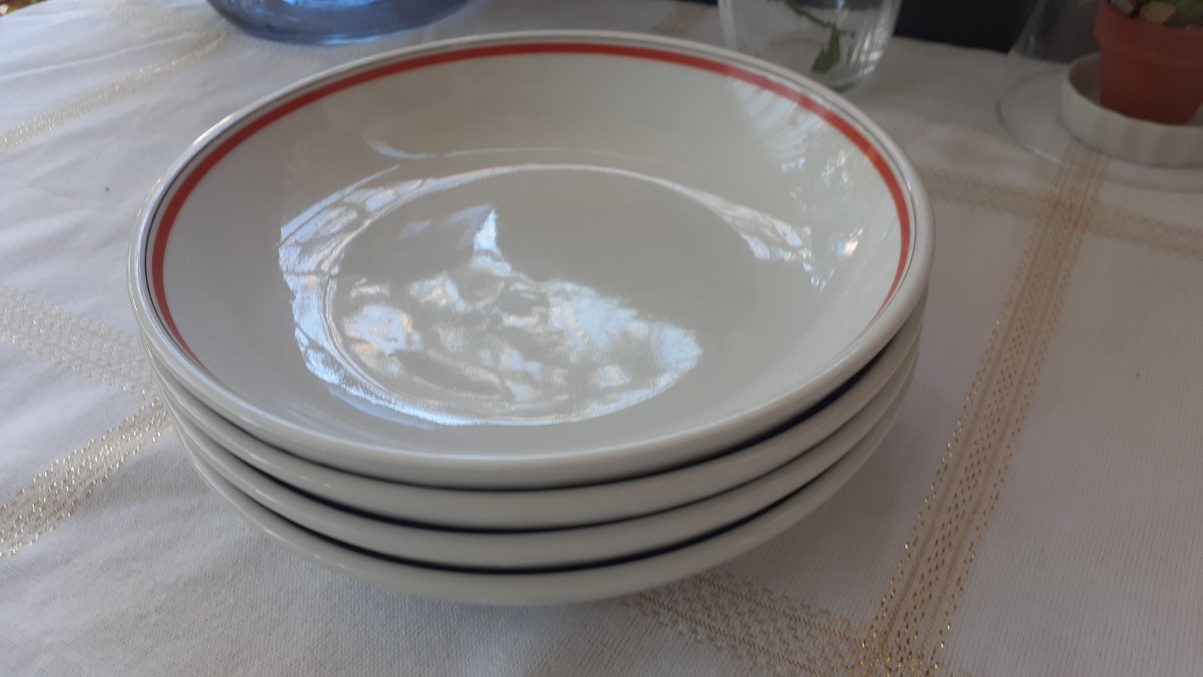 Vintage plate porcelain of auteuil
