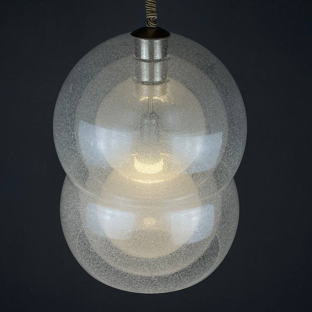 Suspended Murano lamp attributed to Mazzega, Italy, 1960s.