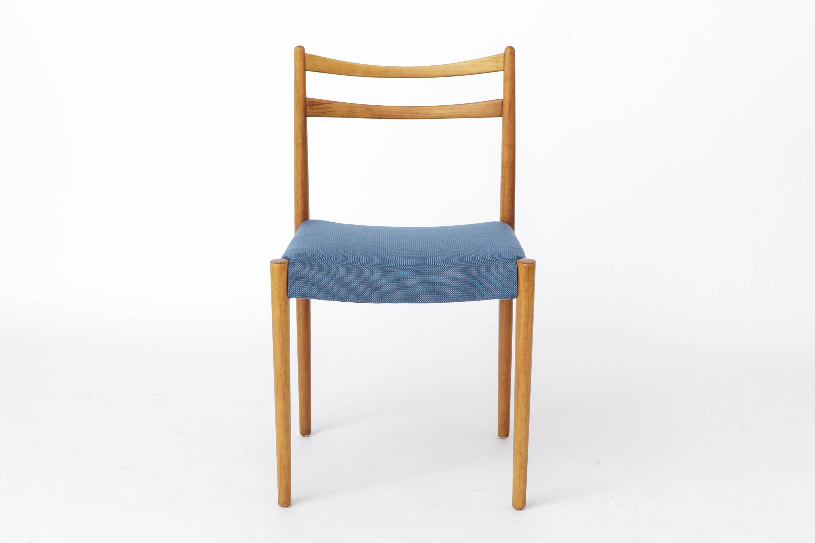 Vintage Lübke Dining Chair, Germany 1970s, Beech Wood Chair