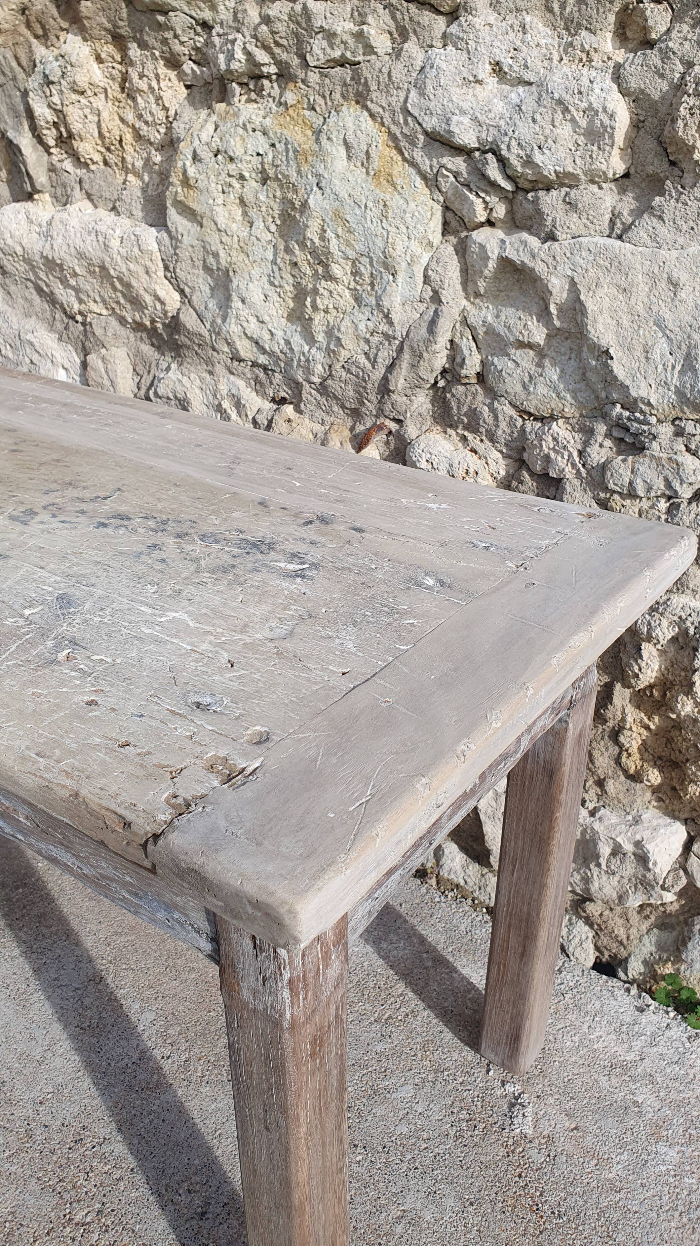 Bench, wooden banquette