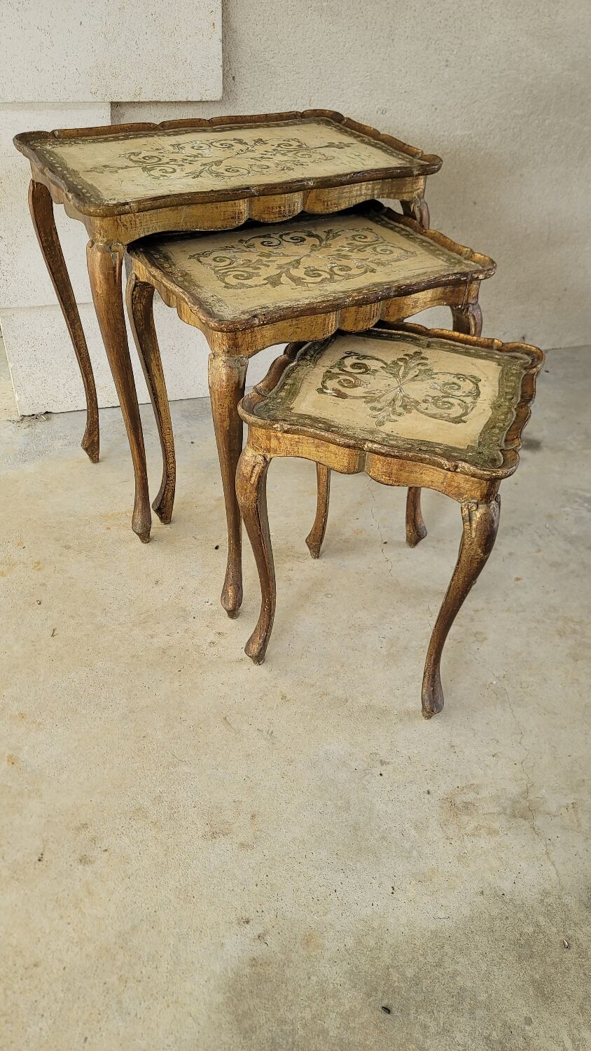 Vintage Venetian nesting table