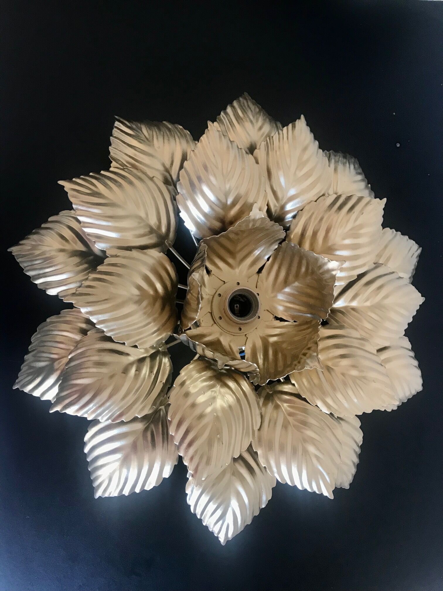 Masca golden flower applique