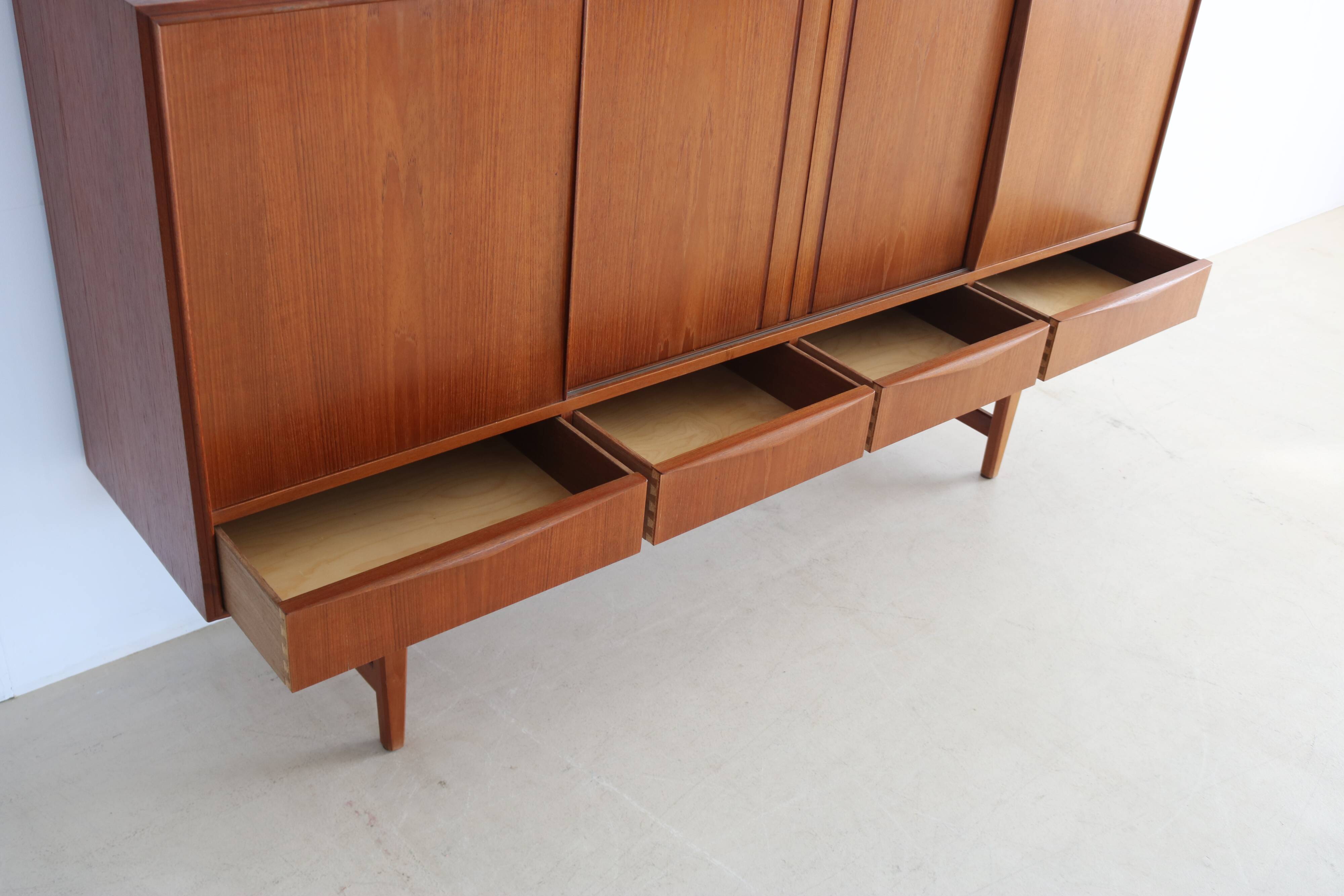 Vintage high board | wall cabinet | E.W. Bach | Danish