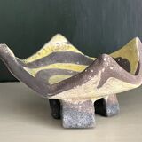 Ashtray in raku, circa 1990/2000