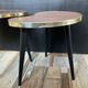 Duo of wooden and Formica coffee tables from the 60s and 70s