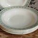 Five old plates Terre de fer from Choisy-Le-Roi HB and cie