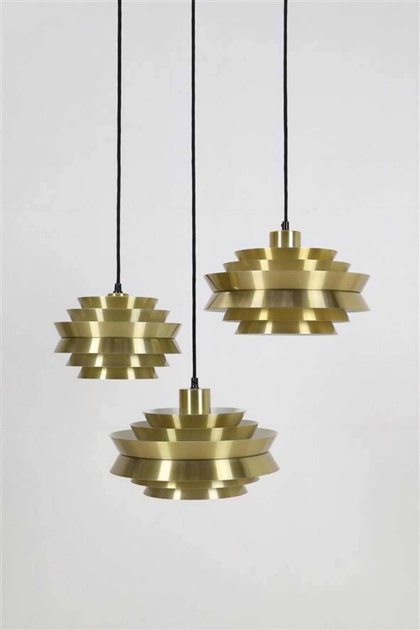 Granhaga / Carl Thore “Trava” pendant lamp 25 cm / brass / gold / aluminum / mid-century modern design / 1970s