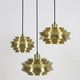 Granhaga / Carl Thore “Trava” pendant lamp 25 cm / brass / gold / aluminum / mid-century modern design / 1970s