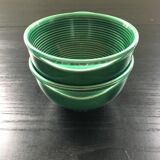 Lot 2 bowls emerald green