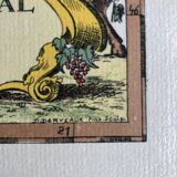 Ancient geographical map Pays du val de Loire