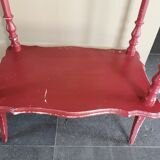 Guéridon old Basque red patina