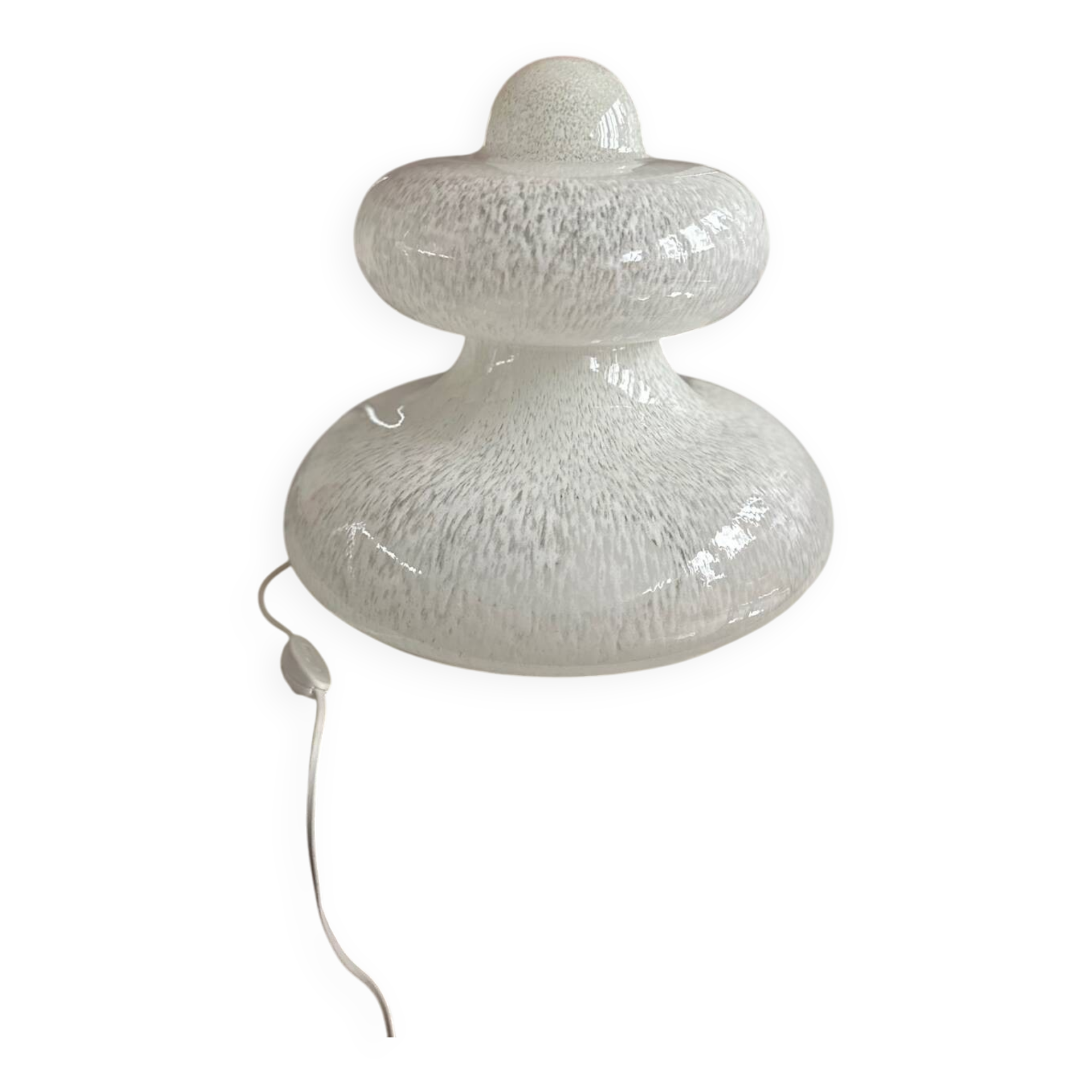 Large Murano glass lamp, Italian design, 70s