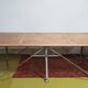 Grande table industrielle métal et hêtre