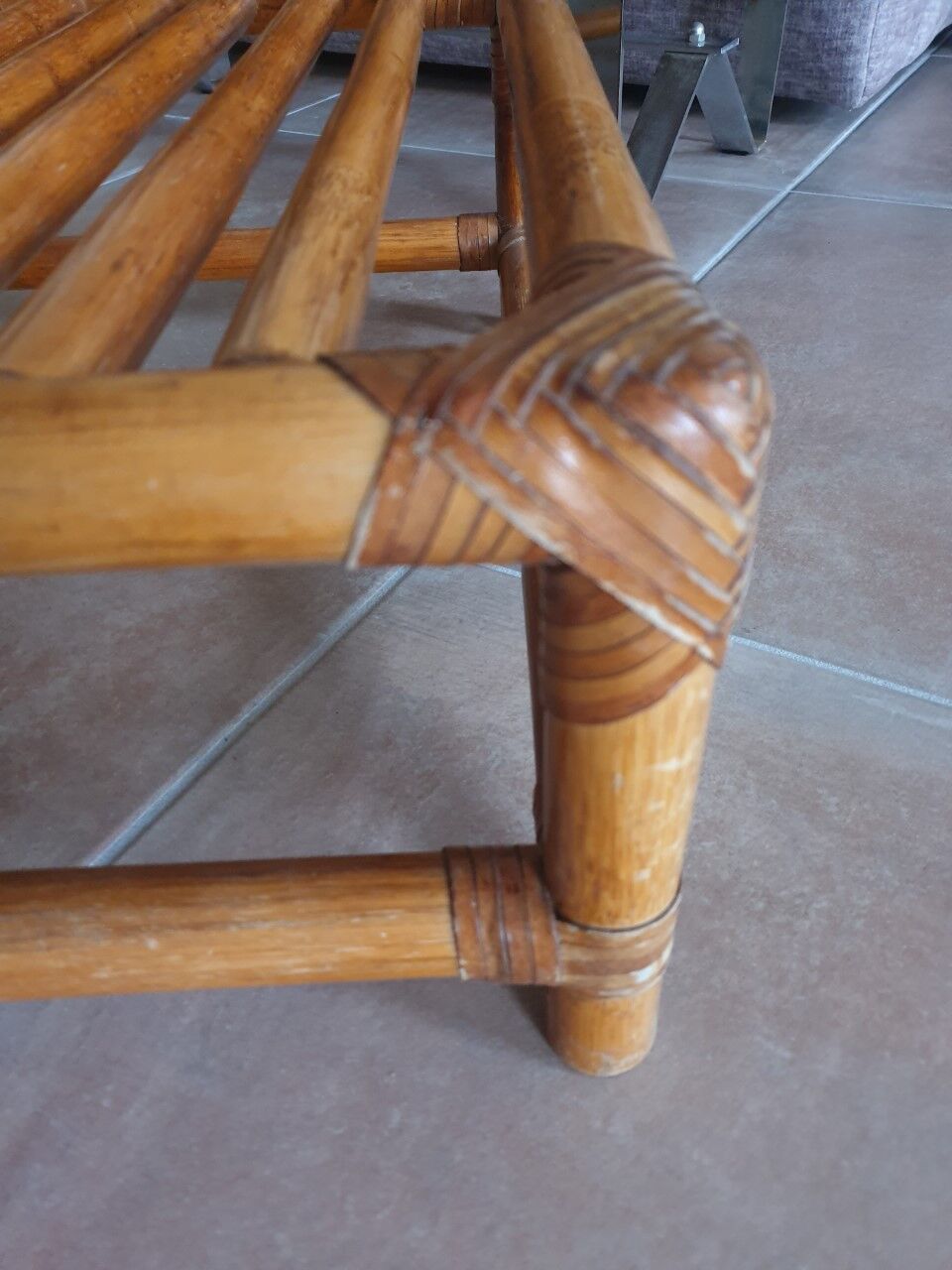 Bamboo luggage rack coffee table