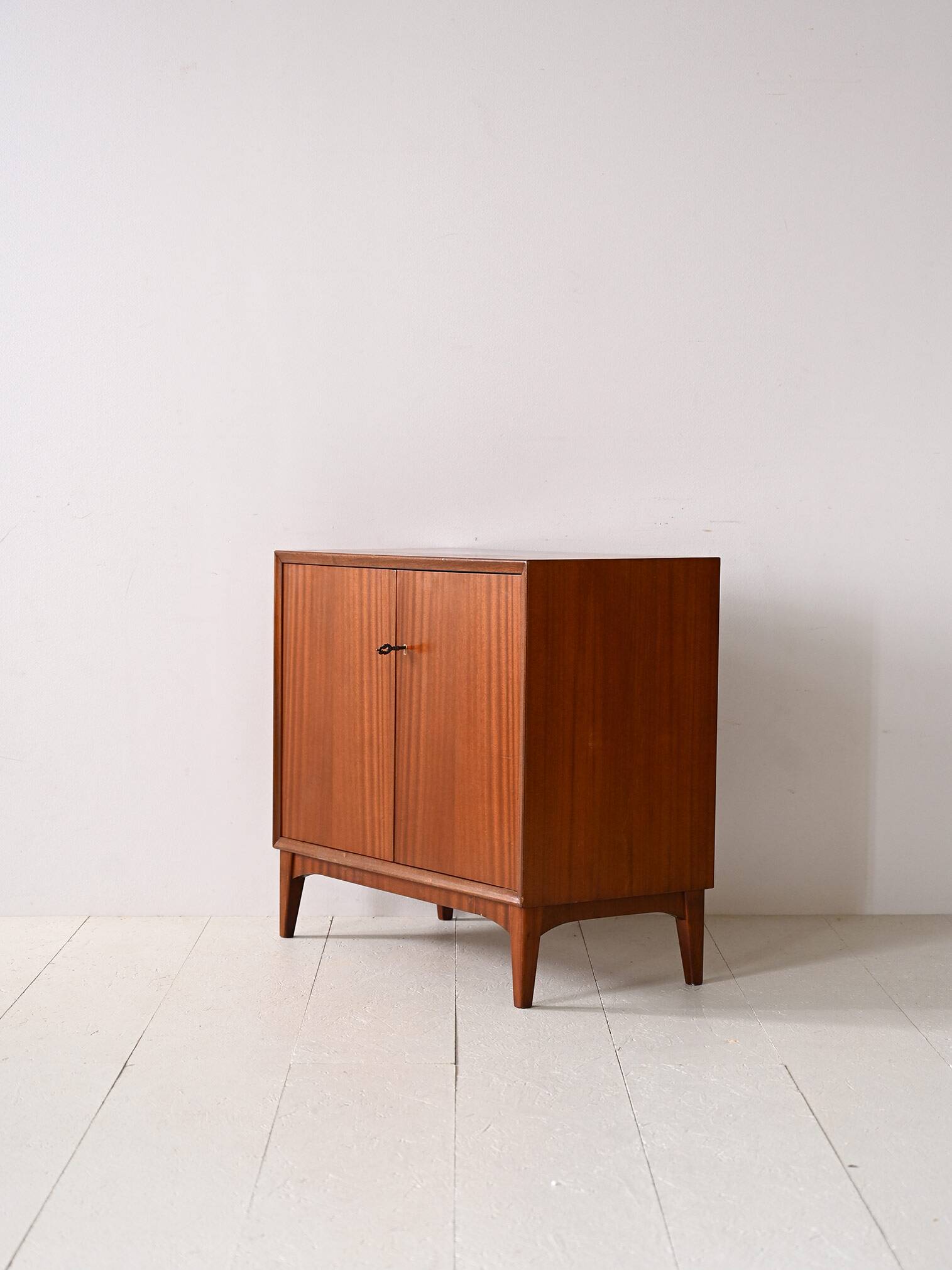 Storage cabinet with hinged doors